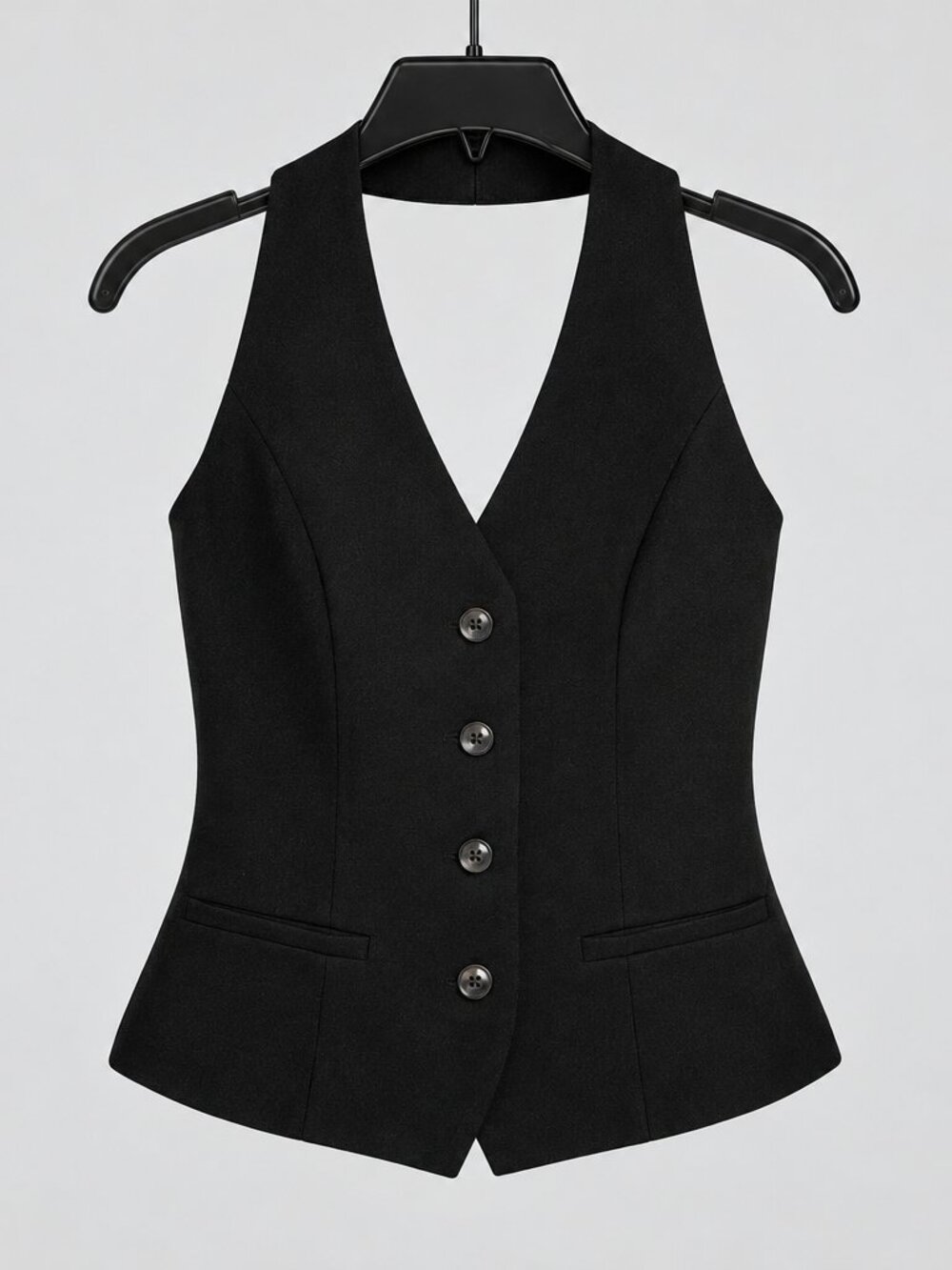 Endless Rose Black Halter Vest Size XS